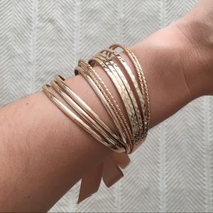 Golden bangle set